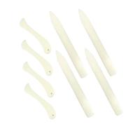 ADOCARN 8 Pezzi Coltello in Osso di Manzo Finto Strumenti per Origami Piegatrice in Osso per Piegatura della Carta Simulazione di Piegatura in Osso Forniture per La Fabbricazione di Carta