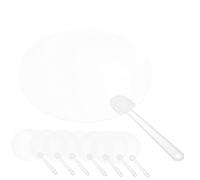 ADOCARN 8 Ventagli Trasparenti Vuoti per Pittura DIY Ventagli in PP e PVC Leggeri Resistenti e Facili da Trasportare per Decorazioni e Progetti Artistici