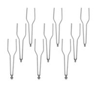 ADOCARN 9 Pezzi Punte per Pirografia Professionali in Metallo Argento Resistenti e Portatili, Ricambio per Macchina Brucialegna per Progetti Artistici e Applicazioni Creative