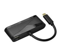 ADOCARN Adattatore da Type C a Vga 4k con Audio, Nero, Plug-and-play | Metallo e Plastica, Uscita Audio da 3, 5mm, Formato USB 3.1, per Display Vga in Viaggio