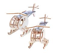 ADOCARN Aeroplani Legno da Te per Kit Educativo con Solare per Attività Artigianali e Decorazione Della Casa
