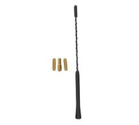 ADOCARN Antenna Radio Auto Corta Nera in Gomma e Alluminio Doppio Canale per Tetto Veicoli Am/fm