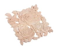 ADOCARN Applique in legno intagliato: intarsi decorativi quadrati in legno non verniciati, decorazioni per mobili, centrotavola per armadi, cassettiere, ante del letto, pareti, guardaroba, progetto