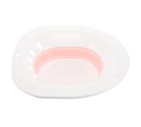 ADOCARN Bidet Portatile da Viaggio Pieghevole in Plastica Rosa, Vasca per Bagno di Vapore Post-Partum, Bidet Compatto per Donne Incinte e Anziani per Uso Domestico