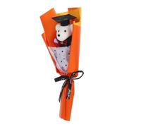 ADOCARN Bouquet Orsi con Abbigliamento da Festeggiamento per Cerimonie per Scuole Elementari e Superiori Peluche Decorativo per Feste Facile da Curare e Sempre Bello