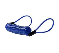 ADOCARN Cavo Promemoria per Blocca Disco Bicicletta Blu 2 Estremità ad Anello in Plastica, Facile da Trasportare, Accessorio Antifurto per Bicicletta
