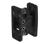 ADOCARN Chiusura per Porta Scorrevole in Plastica Nero con Chiavistello Resistente e Alta Resistenza, Design Semplice ed Elegante per Porte da Fienile e Armadi Cucina