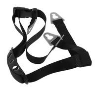ADOCARN Cintura per Casco di Sicurezza da Lavoro in Poliestere con Tazza Mento a Forma di Y e Doppia Fascia Auricolare Nera Resistente per Cantieri e Officine