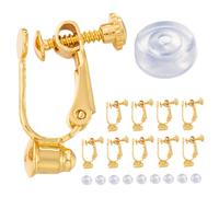 ADOCARN Convertitore per Orecchini a Clip Senza Dolore Set 20 Pezzi in e Silicone Base per Orecchini Te Cuscinetti Morbidi Clip Decorative per Orecchie Non Forate