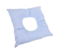 ADOCARN Cuscino per Massaggio Viso Spa in Cotone Foro Ergonomico, Poggiatesta a Faccia in Giù per Lettino Massaggi, Supporto Collo Confortevole e Facile da Pulire, Colore Blu per Centri