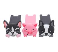 ADOCARN Fermaporta da Pavimento a Tema Animale in PVC 3 Pezzi, Antiscivolo e Facile da Installare, Decorativo per Bagno e Cucina, Protezione Anti-collisione per Porte