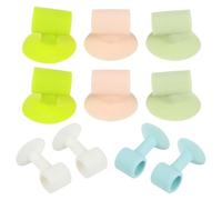 ADOCARN Fermaporta in Silicone 10 Pezzi Ventosa Antiscivolo, Assorbe Urti e Previene Collisioni, per Cucina e Ufficio, Design Creativo e Funzionale Stili Multipli