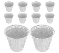 ADOCARN Fodere USA e Getta per Secchio di Grasso in Alluminio da 500ml, Design Profondo e Versatile, Confezione da 10 Pezzi per Barbecue e Cottura All'aperto