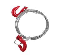 ADOCARN Gancio Traino Metallo con Catena e Corda Resistente per Rc Axial Accessori Sicuri e Facili da Installare per Modellini Auto Cingolati