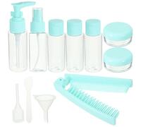 ADOCARN Kit Bottigliette Spray da Viaggio Riutilizzabili in Pet e Pp con Pettine, Bottiglie Vuote per Lozione e Cosmetici, Portatili per Uso Viaggio