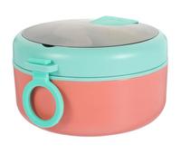 ADOCARN Lunch Box Termico Portatile in Acciaio Inossidabile 900ml con Cucchiaio e Chiusura Ermetica, Contenitore Alimenti Rosa per Pranzo fuori Casa