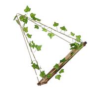 ADOCARN Mensola da Parete in Legno Pianta Artificiale Pendente Verde, Robusta senza Odore, Stile Rustico per Decorazione Patio e Living Space