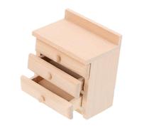 ADOCARN Miniature Wooden Cabinet for Dollhouse Scale Vintage Furniture for Home Decoration and Fairy House Scene Design