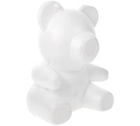 ADOCARN Modello Orso in Schiuma 30cm per Decorazioni Fai da Te, Bambola Artigianale a Forma di Orsetto Bianco per Matrimoni e Feste, Materiale Gommapiuma per creatività e