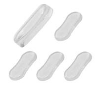 ADOCARN Paracolpi per Cuscinetti di Protezione e Ammortizzazione per Sedile Wc 5 in Silicone Trasparente Adesivo del Coperchio del Water