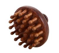 ADOCARN Pettine Massaggiante Versatile e Design a Disco, Previene la Rottura per Chioma in Legno Tonda per Ufficio e Casa, Unisex