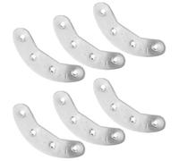 ADOCARN Piastre di tallone resistenti in ferro per riparazione suole scarpe, 3 paia argento, adatte per attività outdoor e installazione fai-da-te