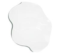 ADOCARN Piatto ed Eleganza in Vetro Trasparente per Scaldacera e Diffusore di Olio Aromatico Superficie Liscia e Design Versatile per Profumi Casa