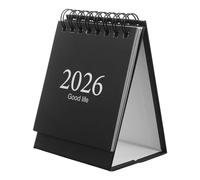 ADOCARN Piccolo calendario da tavolo 2026-2027, pianificatore giornaliero riutilizzabile, calendario lunare cinese, ideale per la pianificazione, l'arredamento della casa e l'uso in ufficio,