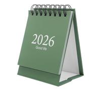 ADOCARN Piccolo calendario da tavolo 2026-2027, pianificatore giornaliero riutilizzabile, calendario lunare cinese, ideale per la pianificazione, l'arredamento della casa e l'uso in ufficio,