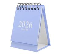 ADOCARN Piccolo calendario da tavolo 2026-2027, pianificatore giornaliero riutilizzabile, calendario lunare cinese, ideale per la pianificazione, l'arredamento della casa e l'uso in ufficio, colore