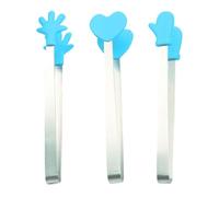 ADOCARN Pinze da Cucina in Acciaio Inossidabile e Silicone 3 Pezzi Resistenti al Calore Portatili per Pasticceria e Verdure per Buffet e Matrimoni