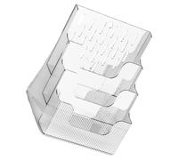 ADOCARN Portadepliant Multi Tasche in Plastica Trasparente, Supporto da Banco con Montaggio a Parete per Documenti e Brochure in Ambienti Commerciali e Uffici Stili Multipli