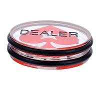 ADOCARN Pulsante Dealer Bifacciale in Acrilico Poker Gettoni per Giochi da Tavolo Accessori per Poker per Divertimento e Apprendimento Giochi Azar e Ricompense per Ragazzo