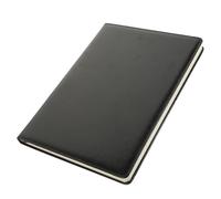 ADOCARN Quaderno Agenda A4 Nero Delicato e Leggero 96 Fogli in Pu e Carta, Blocco Note Portatile per Programmazione Giornaliera e Uso Ufficio