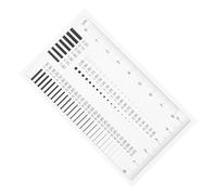 ADOCARN Righello Trasparente ad Alta Precisione la Misurazione della Larghezza delle Crepe dei Graffi, Strumento di Rilevamento Difetti per Ispezione Industriale e Analisi