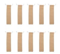 ADOCARN Sacchetti Porta Cannucce Dimensioni Compatte in Cotone 10 Pezzi , Borsa Portatile Facile da Usare e Tessuto Resistente per Picnic e Campeggio