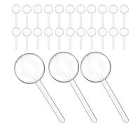 ADOCARN Scatola per lecca-lecca da 24 pezzi: contenitore per caramelle e lecca-lecca rotondo trasparente - scatole regalo fai da te in plastica fatte a mano per feste e uso quotidiano