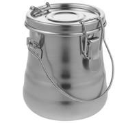 ADOCARN Secchio in Metallo Spesso per Lavare Pennelli con Coperchio Ermetico Doppio Strato e Serbatoio Rimovibile per Pittura a Olio e Pulizia Efficiente in Studio d'Arte