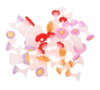 ADOCARN Separatori per Dita dei Piedi in Silicone Floreali, Set da 4 Pezzi Design a Margherita e Rosa, Riutilizzabili e Comodi per Pedicure a Casa e Salone di Bellezza