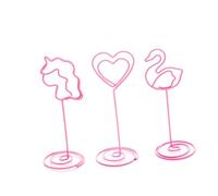 ADOCARN Set 24 Pezzi Clip Messaggi in Metallo Design Creativo a Forma di Cuore per Segnaposto Matrimonio e Festa, Resistenti per Decorare Tavoli