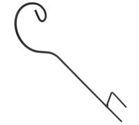 ADOCARN Set 4 Ganci da Giardino in Ferro Nero Resistente alle Intemperie Forma Curva per Appendere Lanterna e Decorazioni Esterni Patio e Giardino
