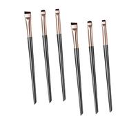 ADOCARN Set 6 Pennelli per Eyeliner di Precisione Fine, Kit per Trucco Occhi Pennelli Angolati Leggeri e Compatti, Strumenti Pratici per Make Up Occhi da Donna, per Uso Professionale