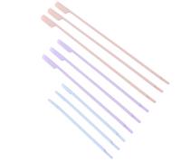 ADOCARN Set 9 Pezzi Spatole Cosmetiche in Silicone Colore Casuale Design Monoblocco e Forma Curva, Strumenti per Trucco Multifunzionali per Creme e Lozioni