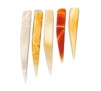 ADOCARN Set da 5 Coltelli in Agata per Lucidatura Gioielli, Strumenti per Finitura Manuale di Oro e Argento, Accessori per Brunitura e Riparazione Colore Casuale Stile Casuale