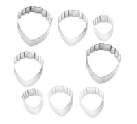 ADOCARN Set da 8 Stampi in Acciaio Inossidabile per Modellare Petali di Peonia e Rose, Fustelle Artigianali per Argilla Polimerica, Ceramica e Resina, Utensili Sicuri per Creazioni