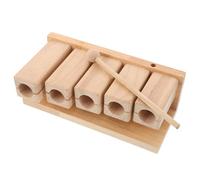 ADOCARN Set di strumenti a percussione musicale con blocchi ritmici in legno, 5 toni, blocchi sonori con bacchette, per bambini, concerti, registrazioni, bande comunitarie