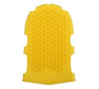 ADOCARN Spazzola Esfoliante per Corpo in Silicone Gialla, Guanto Massaggiante Ergonomico per Doccia e Bagno, Scrubber Piatto Adatto a Tutti i Tipi di Pelle Azione Rilassante e Stimolante