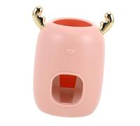 ADOCARN Spremitedentifricio Automatico da Parete Dispenser di Dentifricio senza Trapano Organizer per Bagno Erogazione di Dentifricio senza Sforzo Riduzione degli Sprechi