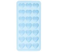 ADOCARN Stampo in Silicone Blu per Cubetti di Ghiaccio a Forma di Cuore con 21 Scomparti, Resistente All'usura per Congelare Succhi Colorati, per Fai da Te