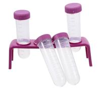 ADOCARN Supporto per Provette da Laboratorio a 4 Fori in Plastica Multiuso, Set da 1 per Esperimenti Scientifici e Appassionati di Scienza